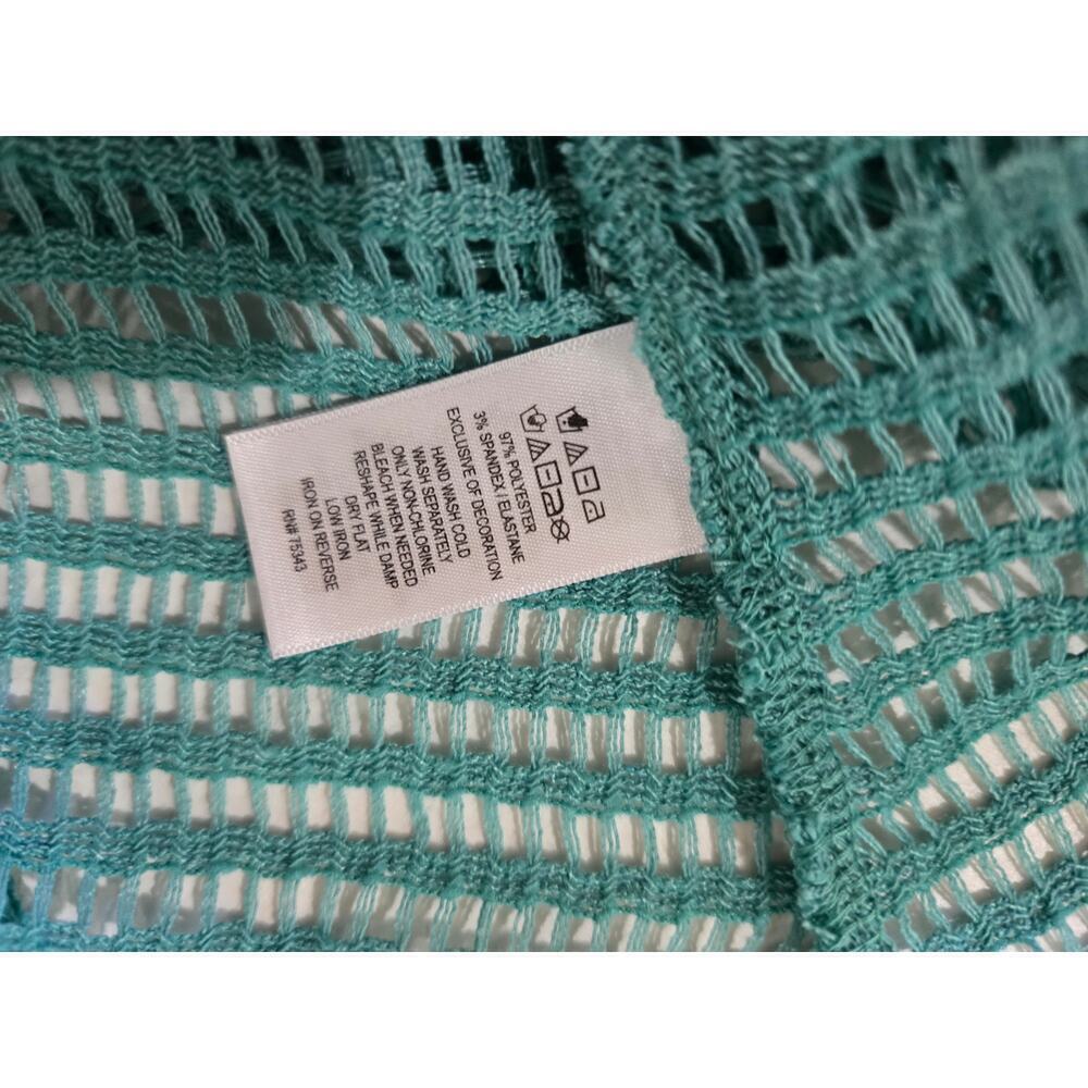Haute Hippie women's Blue Crochet Maxi Dress Beach Boho Rope Straps Pockets - Picture 6 of 10